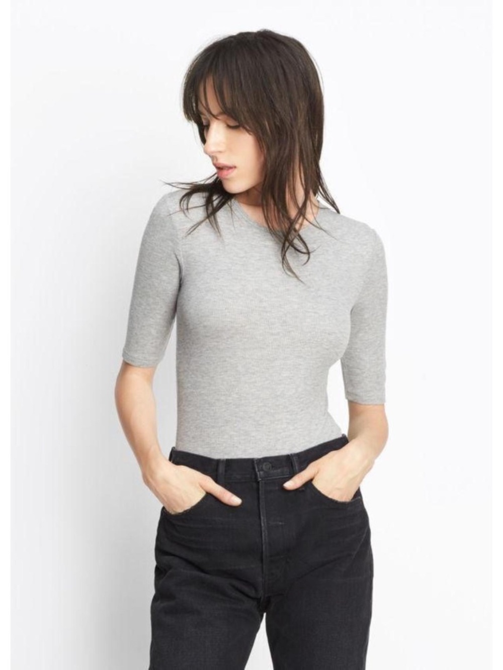 Vince Elbow Sleeve Bodysuit